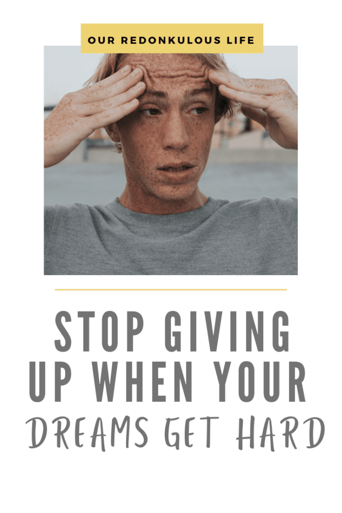 Stop giving up 