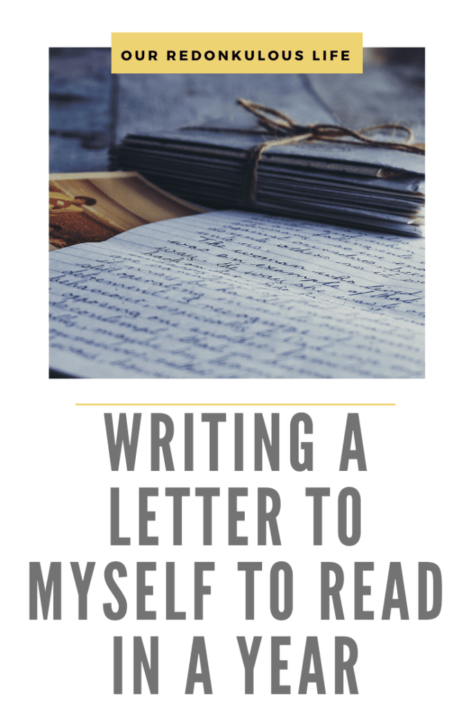 Writing a letter to myself
