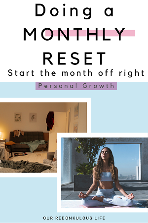 doing a monthly reset